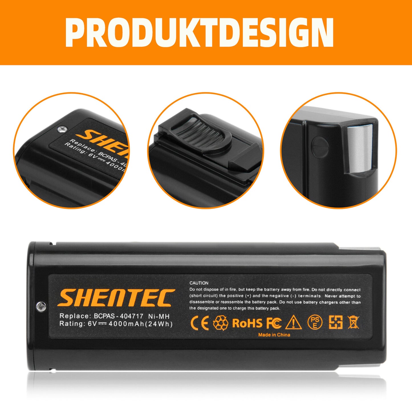 SHENTEC 2x 4AH 6V Batterie für Paslode 404717 B20544E 900600 IM250 IM350 IM65 IM50