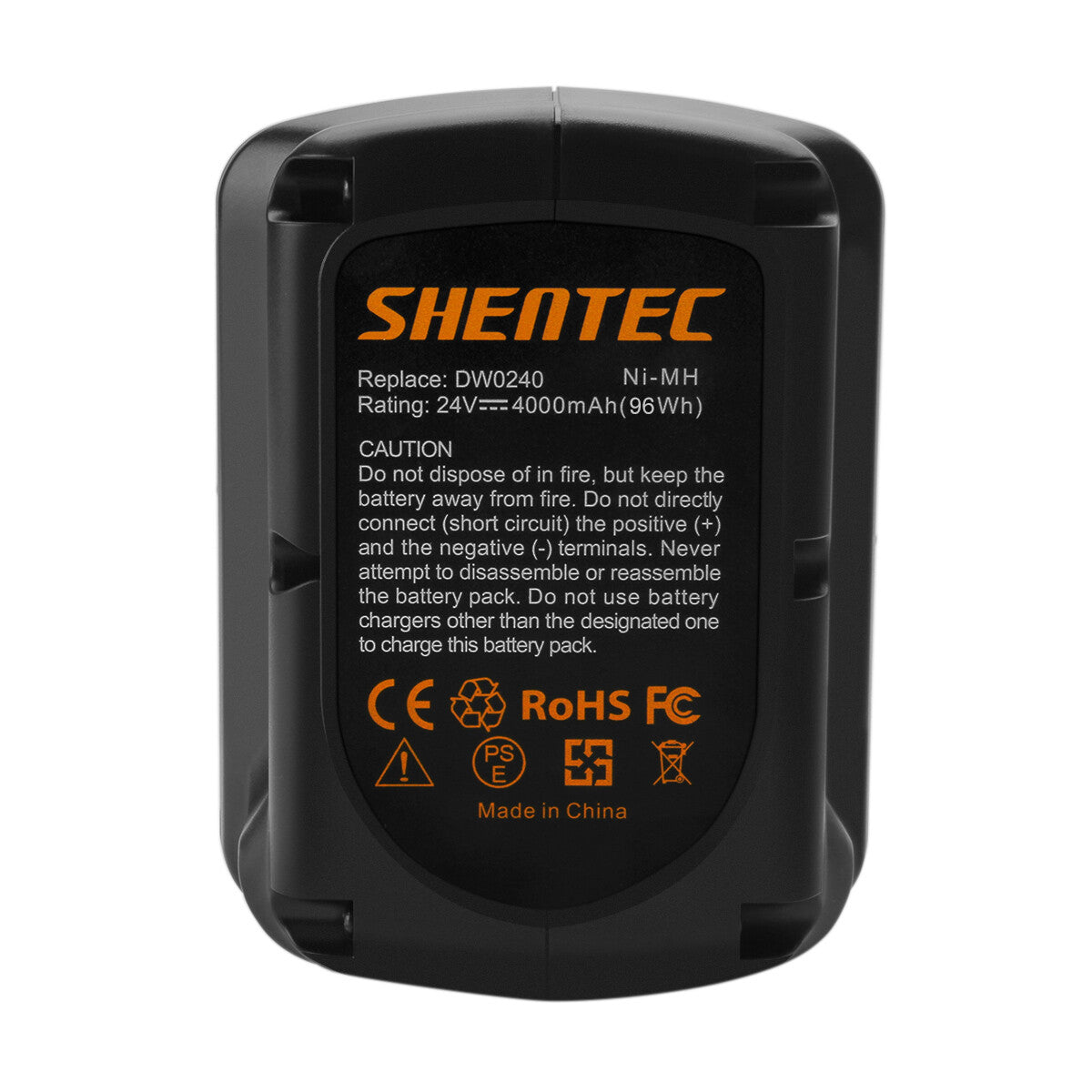 SHENTEC 24V 4000mAh Ni-MH ERSATZAKKU FÜR DEWALT DE-24 DE0240 DE0241 DE0243 DW0242 DW0240 DW007