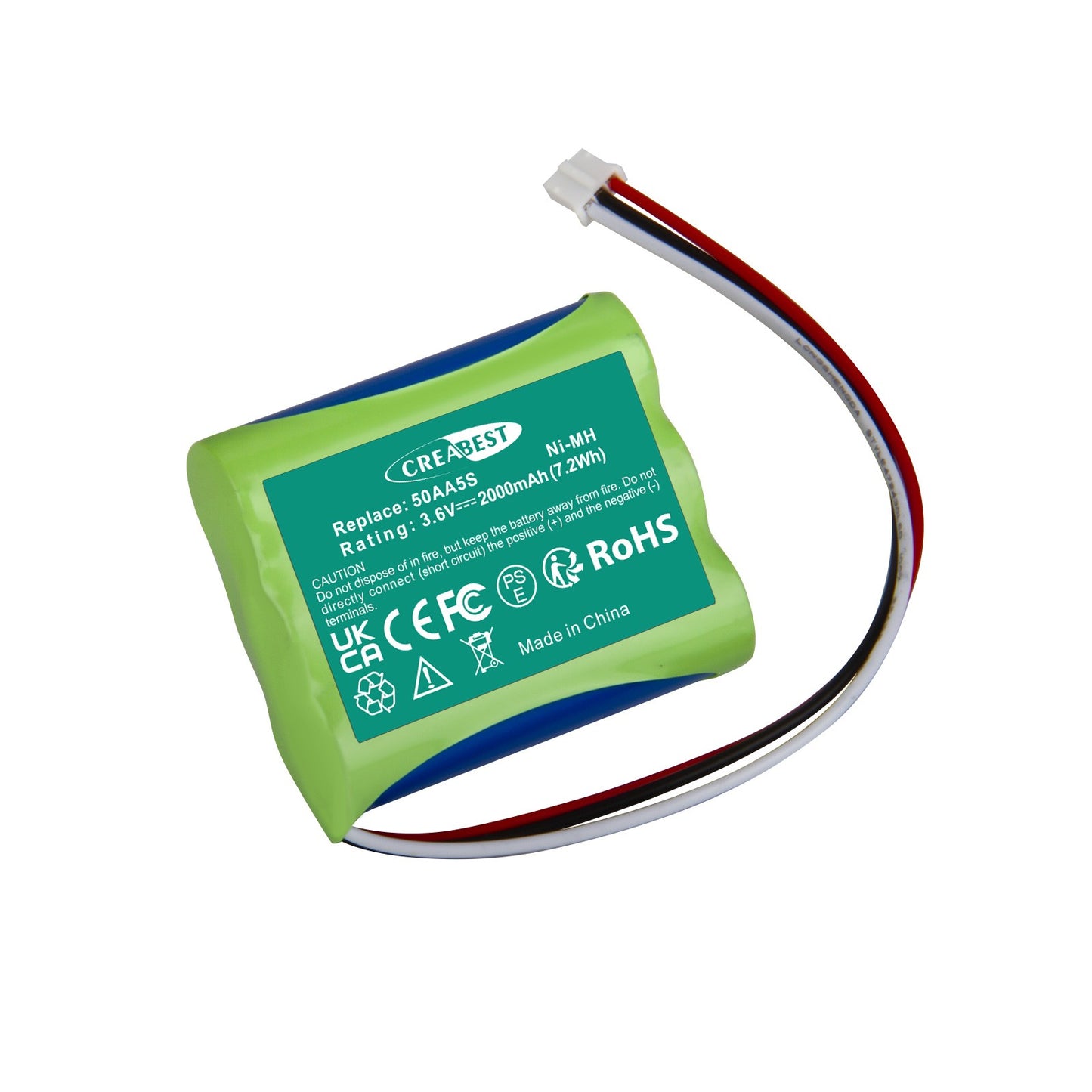 3,6V 2000mAh Ni-MH 50AA5S Ersatzakku für Tonies Toniebox Musicbox Soundbox