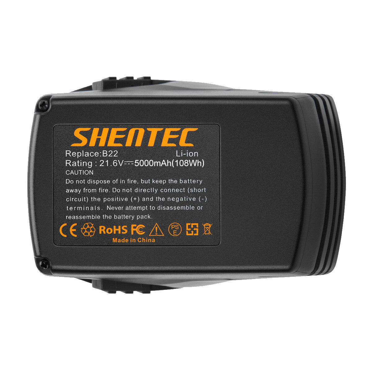 SHENTEC 5000mAh 21.6V Li-ion-Akku für HILTI B22 TE 2-A22 WSR 22-A SIW 22T-A AG 125-A22