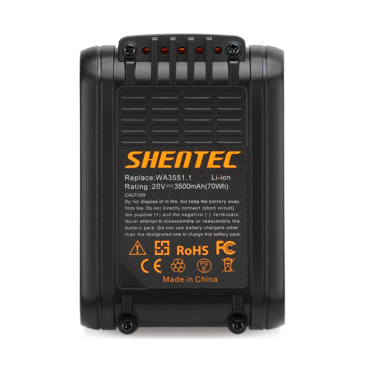 SHENTEC 3500mAh 20V Li-Ionen-Akku für Worx WA3551.1 WG169 WX372 WX166 WX372 WX390