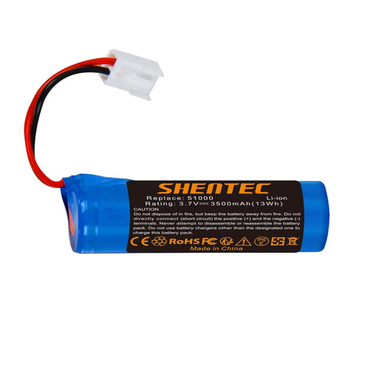 SHENTEC 3.7V 3500mAh Li-Ionen-Ersatzakku für Fenstersauger für Leifheit Dry&Clean 51000, 51002, 51113, 51114