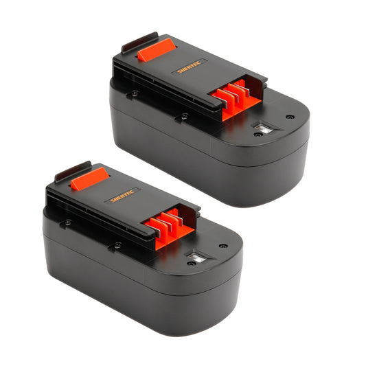 SHENTEC 2x 4000mAh Ni-MH-Akkus für Black Decker A18 A1718 HPB18 FSB18 FS18BX FS18FL