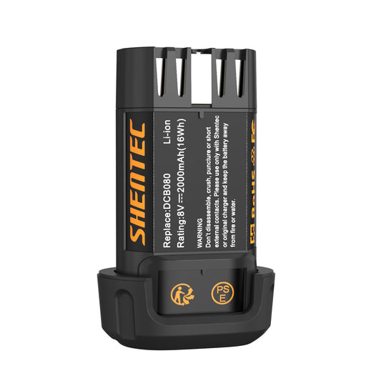 SHENTEC 2000mAh 8-Volt Replacement Battery Compatible with DEWALT