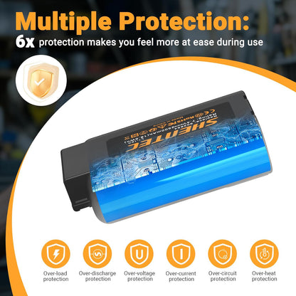 SHENTEC 2 Pack 7.4V 2.5Ah  2500mAh Battery Compatible with Paslode