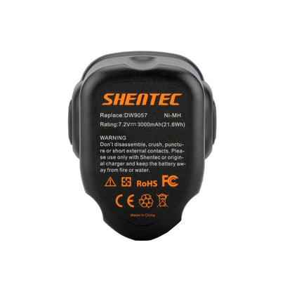 SHENTEC 2 Pack 3000mAh 7.2V Battery Compatible with Dewalt