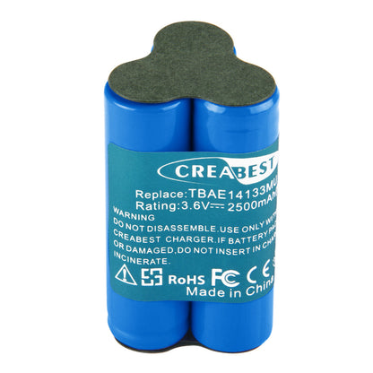 2.5Ah 3.6V Ni-MH Ersatzakku für AEG Electrolux Handstaubsauger Junior Typ TBAE14133M