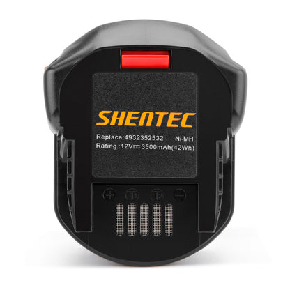 SHENTEC 12V 3.5AH Ni-MH Ersatzakku für AEG B1214G BS12G BS12X 4932352532 4932399697 4932399696