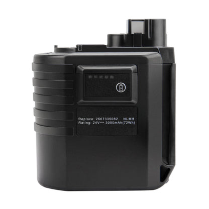 SHENTEC 24V 4.0AH Ni-MH-Ersatzakku für Bosch 2607335082 0611260539 GBH24VRE GBH24VFR
