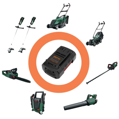 SHENTEC 36V 5aH Li-Ion-Ersatzakku für Bosch Rotak 32 LI 34 LI 37 LI 43 LI Bosch 36V BAT810 BAT836 BAT840 D70771 2607336003
