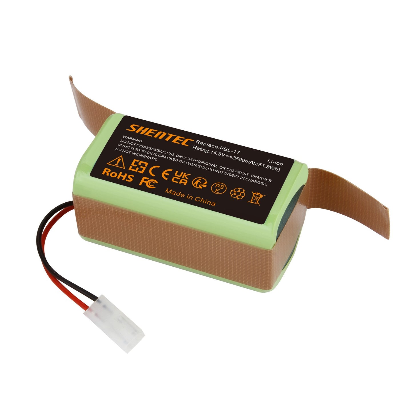 SHENTEC 14.8V 3.5Ah Akku für Bissell EV675,2503, 2933, 2859, 3115, Bob Sweep WJ540011