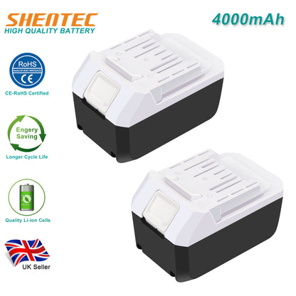 SHENTEC 2X 4000mAh 14.4V LI-ion Ersatzakku für Makita BL1413G BL1411G BL1415G DF347D UH420D