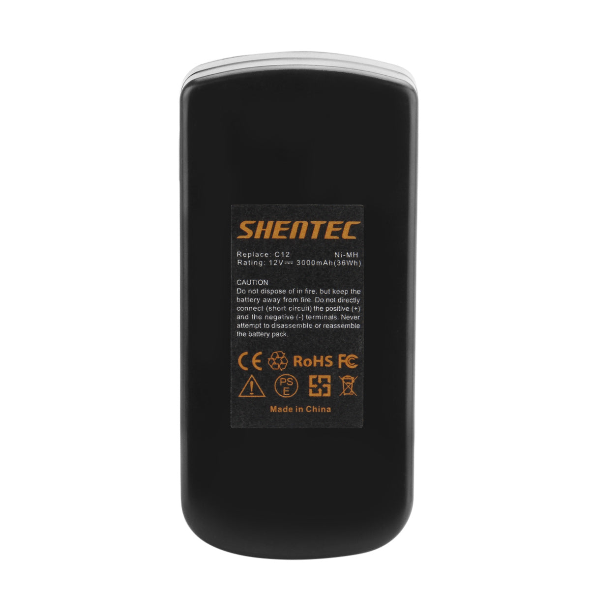 SHENTEC 3.5Ah 12V Ni-MH-Akku für Festool C12 C12LI T12+3 BPC12 BPS12C BPS12S