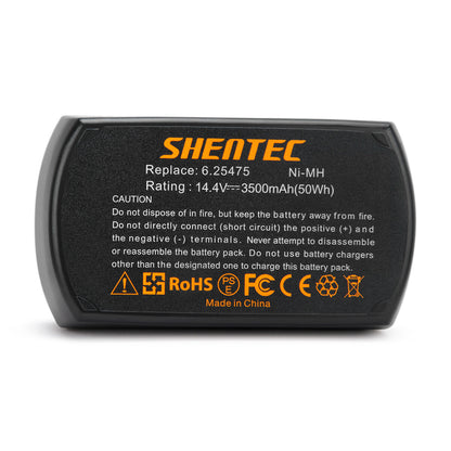 SHENTEC 3500mAh 14.4V Ersatzakku Für Metabo 6.25475 6.25476 BSZ 14.4 SBZ 14.4 Impuls