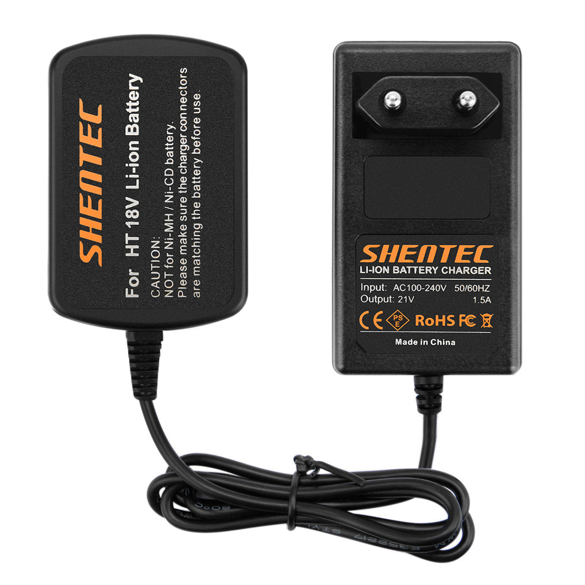 SHENTEC Für Hitachi 18V Akku BCL1815 BCL1830 327730 327731 DS 18DMR Li-Ionen-Ladegerät