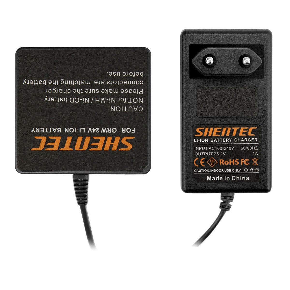 SHENTEC 24V Lithium-Akkuladegerät für GreenWorks G-24 29807 29322 29852 29837 29842