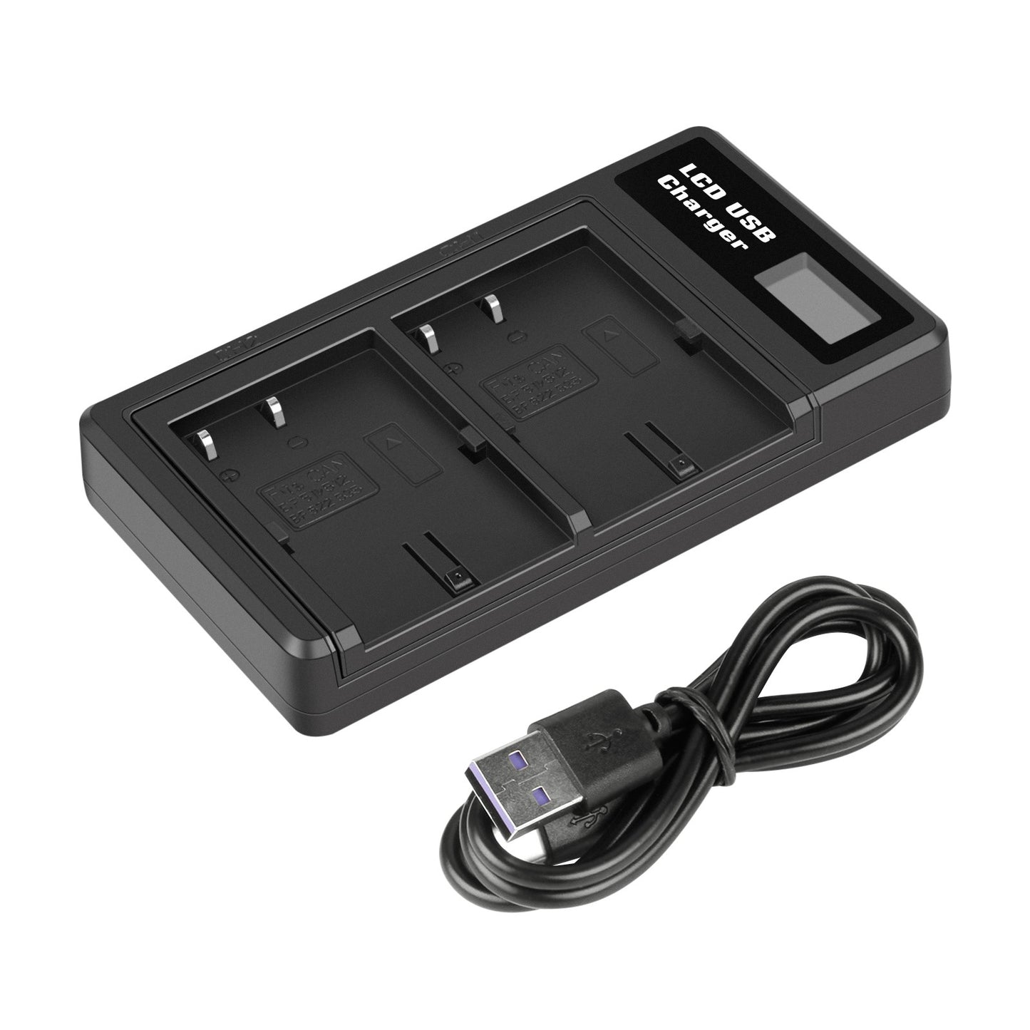 2x BP-511 Akku & LCD-Doppel-Ladegerät Für Canon EOS 40D 50D BP-511A 300D 20D 30D