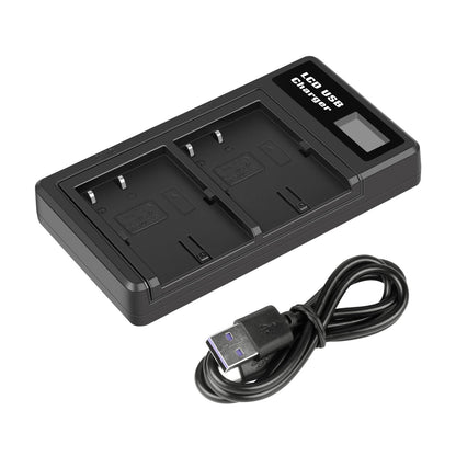2x BP-511 Akku & LCD-Doppel-Ladegerät Für Canon EOS 40D 50D BP-511A 300D 20D 30D