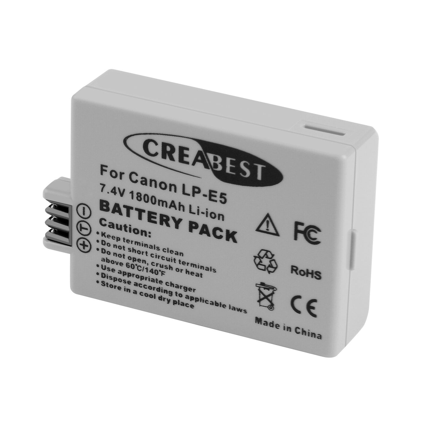 2× LP-E5-Akkus 1800mAh für Canon EOS 450D 500D 1000D Rebel T1i Xs Kiss X3 X2