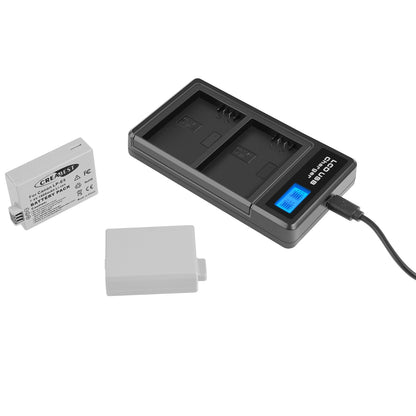 2× LP-E5-Akkus 1800mAh für Canon EOS 450D 500D 1000D Rebel T1i Xs Kiss X3 X2