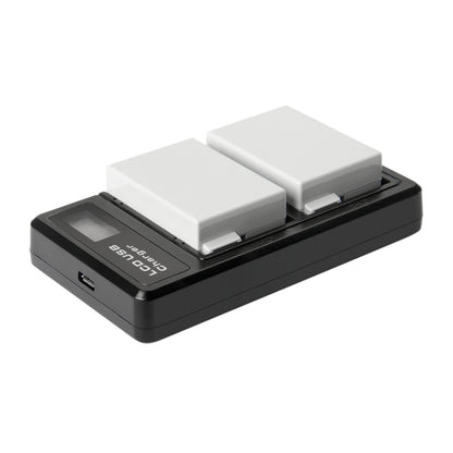 SHENTEC 2x LP-E8-Akku + Doppelladegerät für Canon EOS 550D 600D 650D 700D Kiss T2i X4 X5