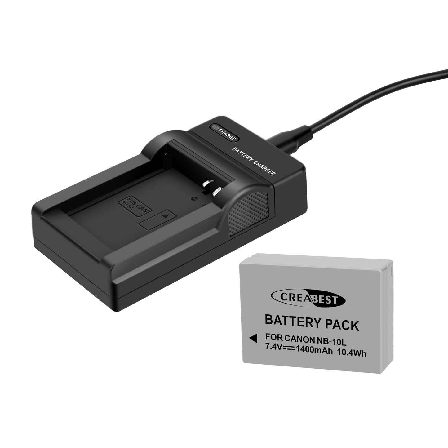 2x NB-10L Akku+Ladegerät Für Canon PowerShot G15 G16 G1X SX50HS SX60HS SX40HS