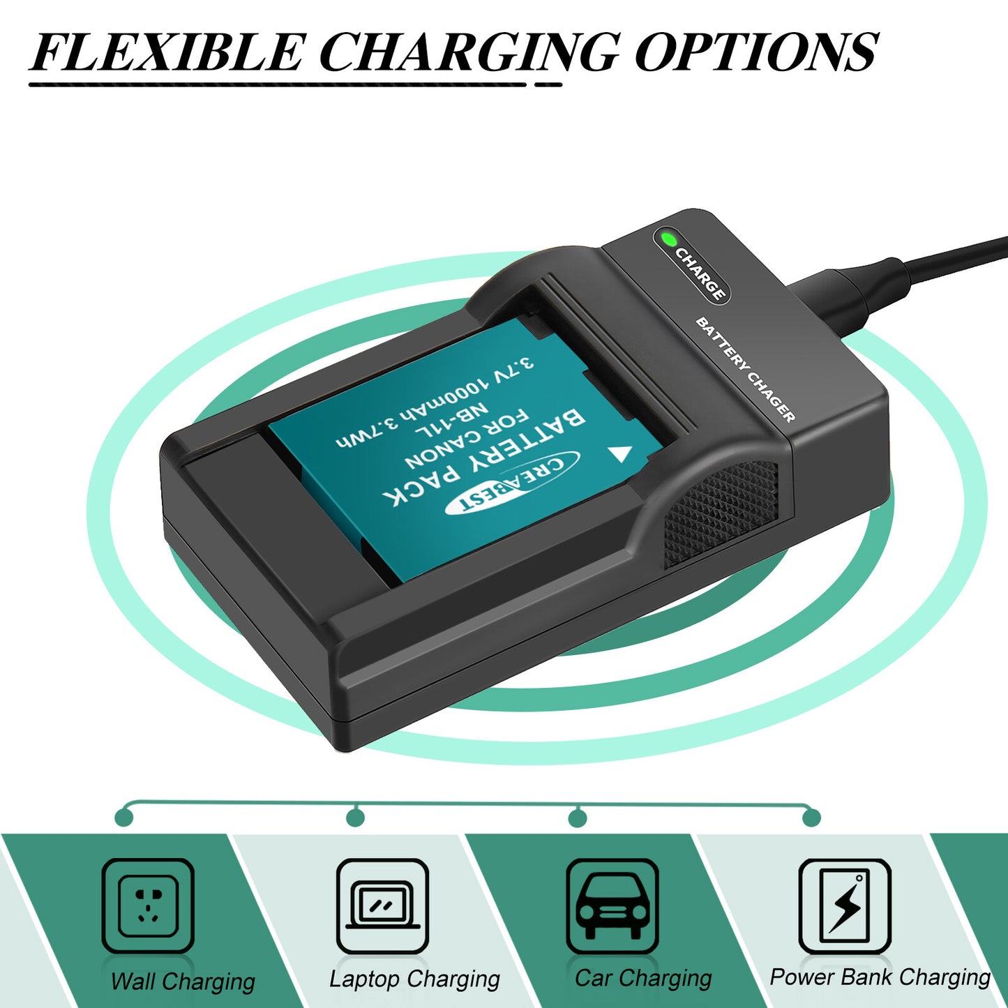 2x NB-11L/11LH Akkus + Ladegerät für Canon SX410 SX420 SX430 IS IXUS 180 185 190