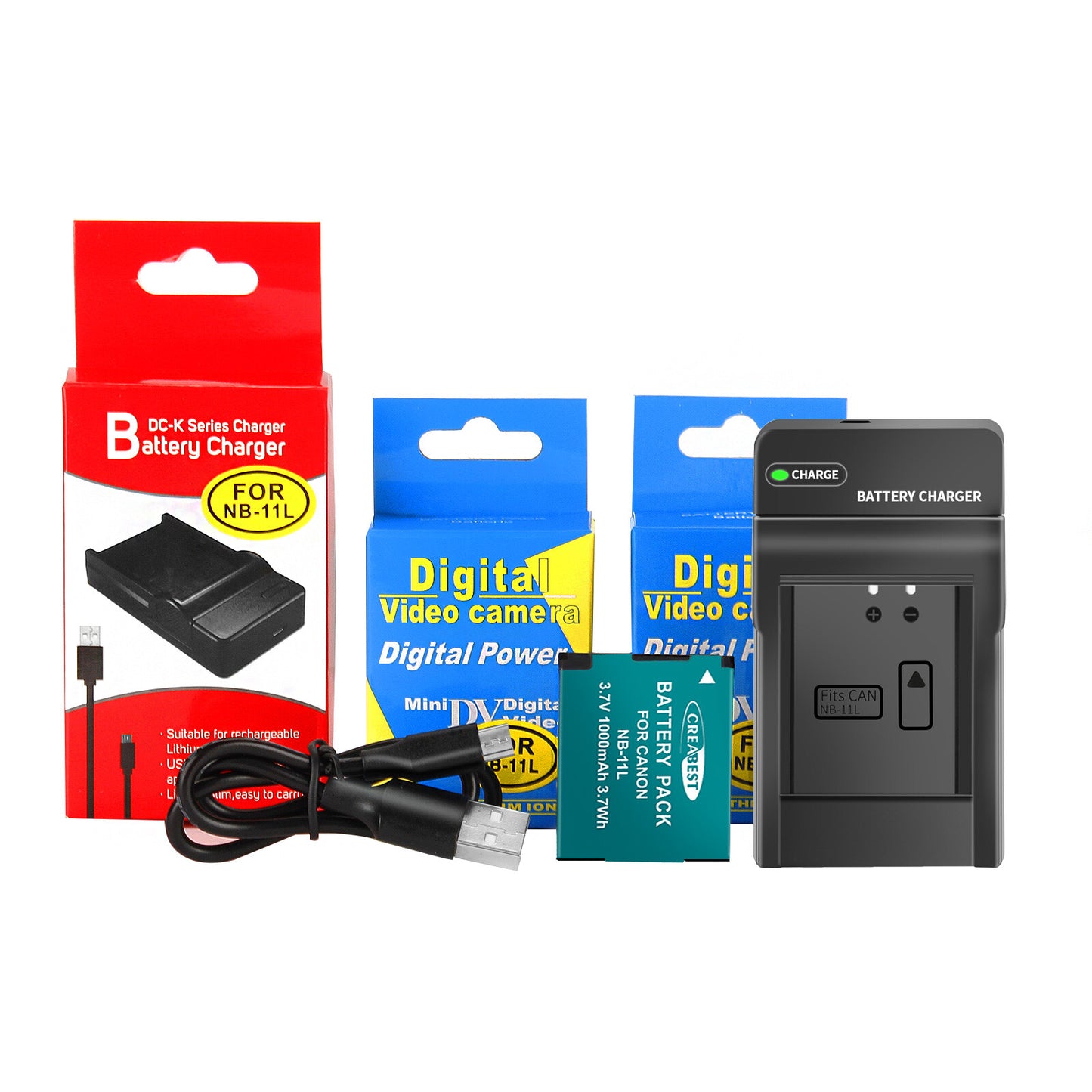 2x NB-11L/11LH Akkus + Ladegerät für Canon SX410 SX420 SX430 IS IXUS 180 185 190