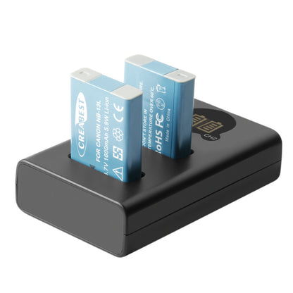 2x NB-13L Akku+LCD-Ladegerät für Canon PowerShot SX620 HS G5X G7X Mark III II