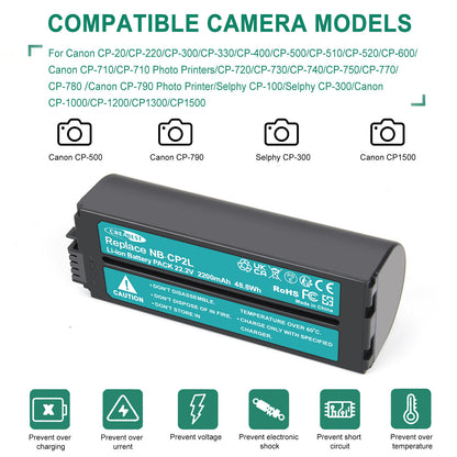 22.2V NB-CP1L Akku Für Canon Selphy CP1200 CP1300 CP1500 CP-910 NB-CP2L CP2LH