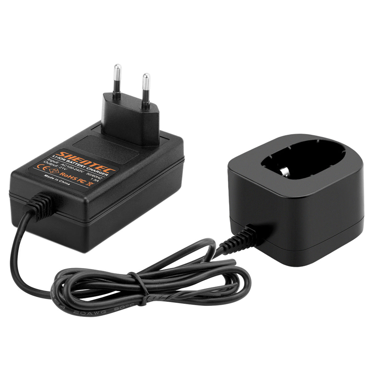 SHENTEC 18V Akkuladegerät für RYOBI BPL18151/P105/P106/P108/P102/CMD-1802/CMI-1802