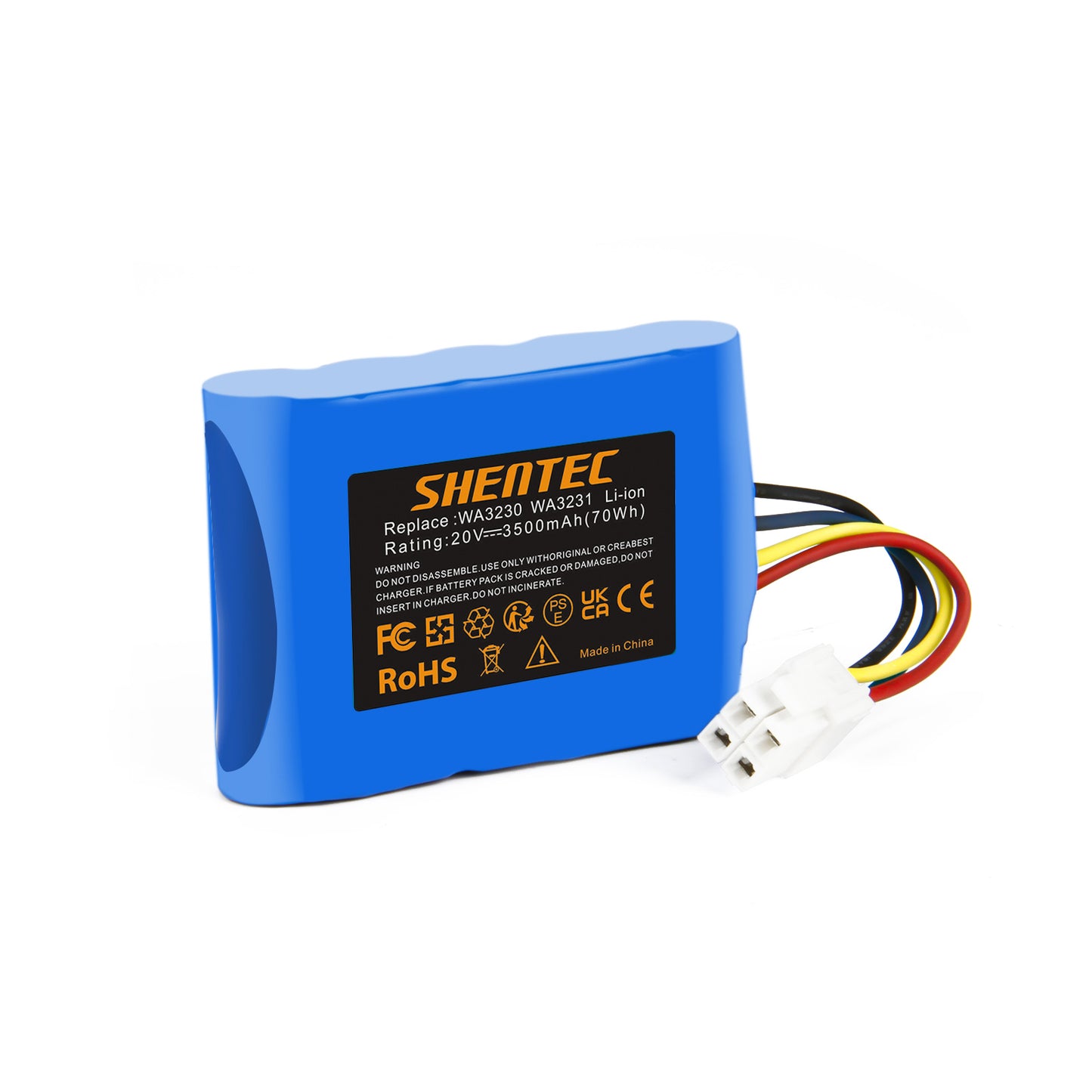 SHENTEC 2x 3500mAh 20V Li-Ionen-Akku Für Worx 50032492 50032774 WA3230 WA3231 S500i