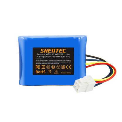 SHENTEC 2x 3500mAh 20V Li-Ionen-Akku Für Worx 50032492 50032774 WA3230 WA3231 S500i