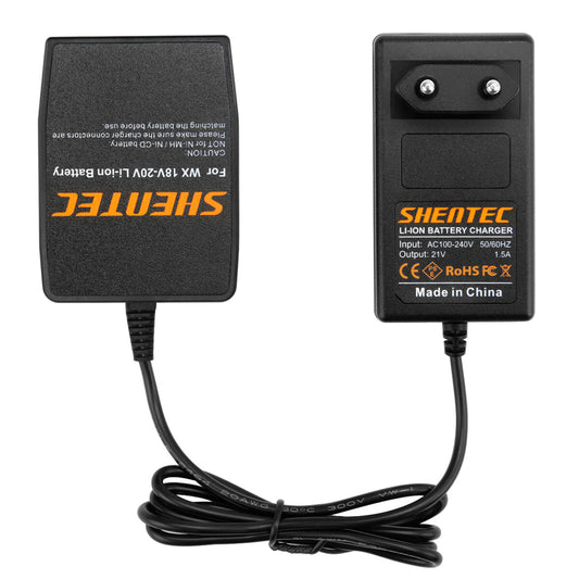 SHENTEC 18V Li-Ionen-Ladegerät Für Worx WA3575 WA3525 WA3520 WA3512 WG153 WG154 WG165