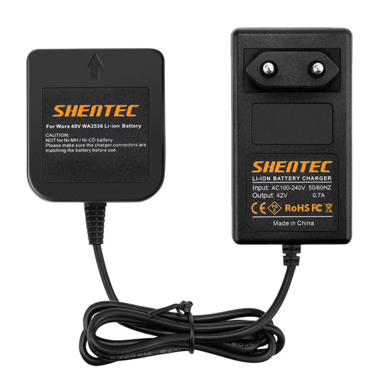 SHENTEC 36V LI-ION-AKKU-LADEGERÄT FÜR WORX WA3734 WA3536 WG268E WG568E WG168E WG368E WG776E