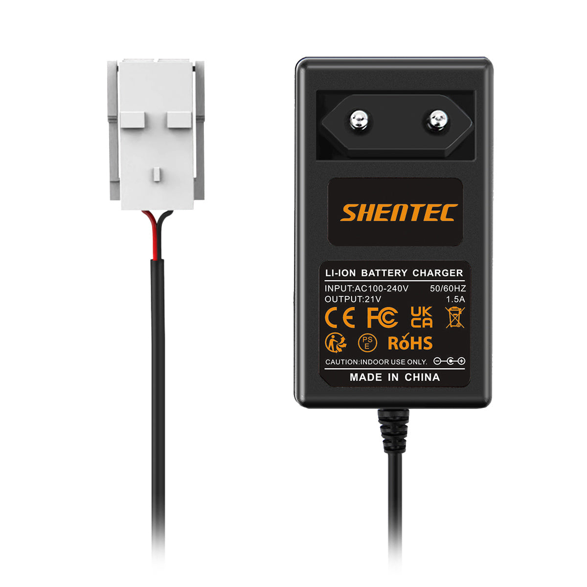 SHENTEC 20V Li-Ionen-Akkuladegerät für Worx 50032492 50032774 WA3230 WA3231 WR105SI