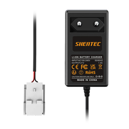 SHENTEC 20V Li-Ionen-Akkuladegerät für Worx 50032492 50032774 WA3230 WA3231 WR105SI