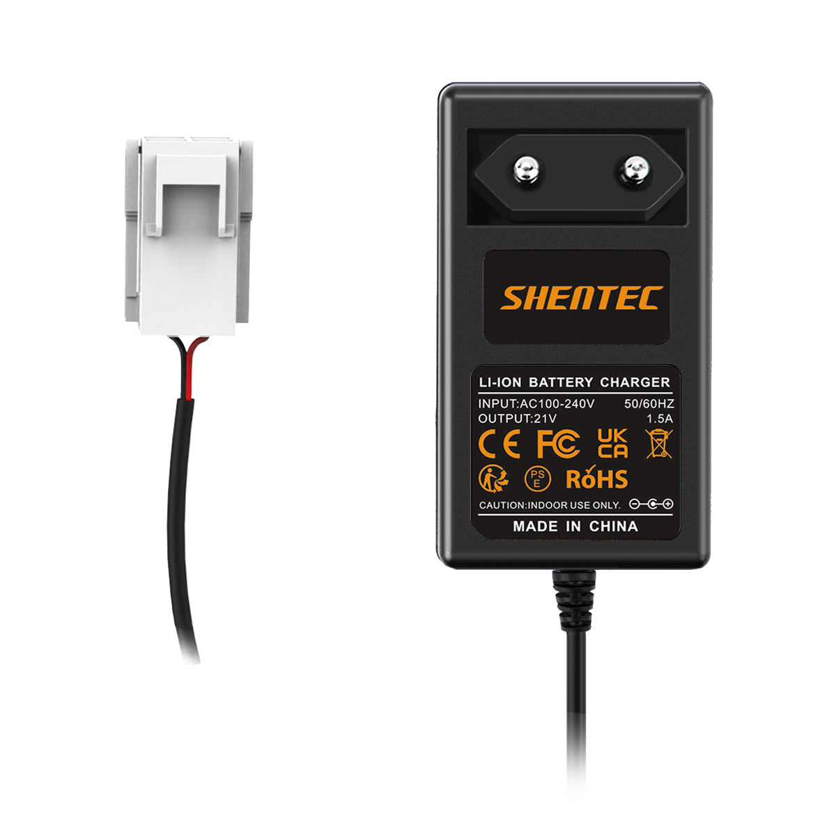 SHENTEC 20V Li-Ionen-Akkuladegerät für Worx 50032492 50032774 WA3230 WA3231 WR105SI