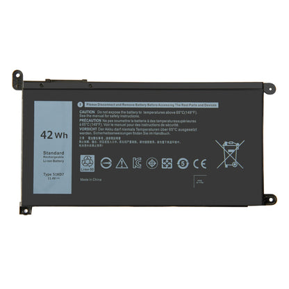 11.4V 51KD7 Battery For Dell Chromebook 11 3180 3189 5190 3181 FY8XM Y07HK J0PGR