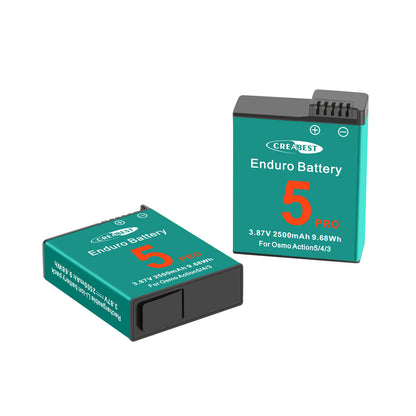 2x Akku+Ladegerät für DJI Osmo Action 5 Pro, Action 4, Action 3