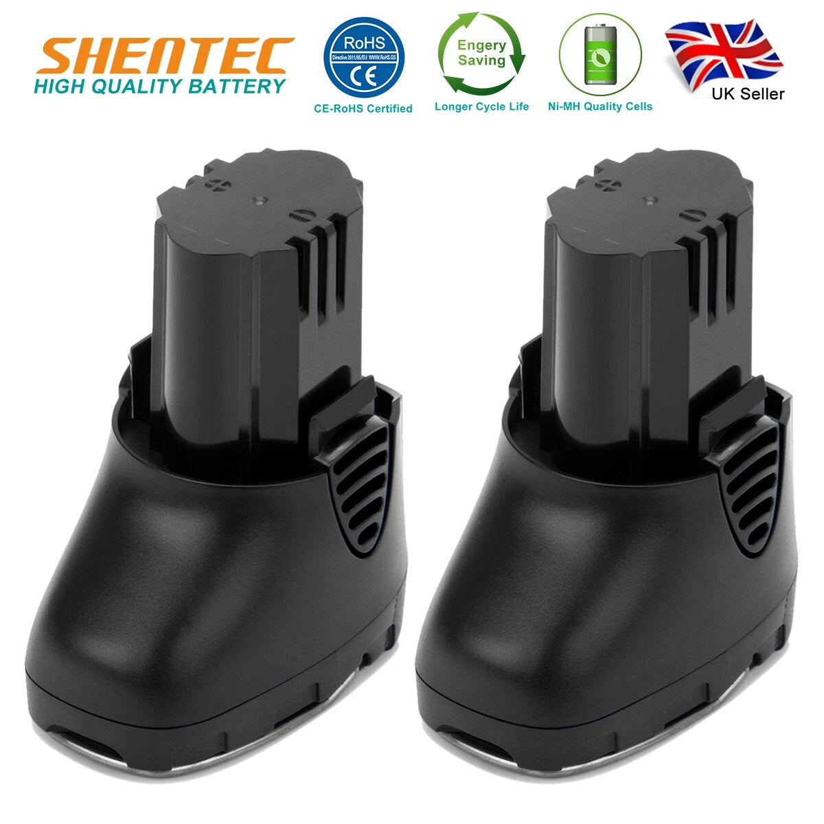 SHENTEC 2er-Pack 10.8V 3.5AH Akku für Dremel 855-02 8000-01 8001-01 8001-02 855-45