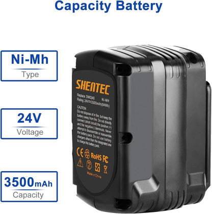 24V 3.5Ah Ni-MH Battery For Dewalt DW0240 DE-24 DE0240 DE0241 DE0243 DW0242