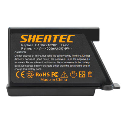 SHENTEC 14.4V 4000mAh Li-Ionen-Akku für LG EAC60766104 EAC60766105 EAC60766101 VR1012W