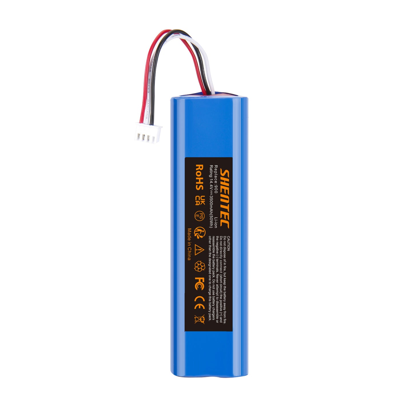 SHENTEC 3.5Ah 14,4V Li-Ion-Ersatzakku für Ecovacs Deebot Ozmo 900 901 905 920 S01-LI-148-2600