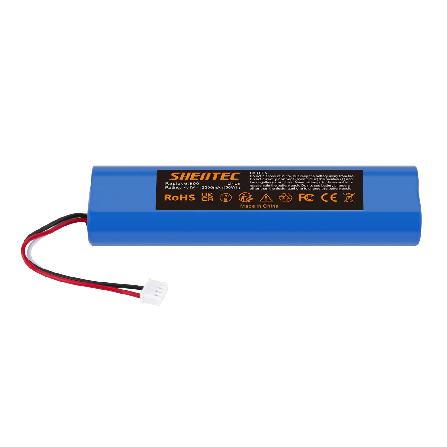 SHENTEC 3.5Ah 14,4V Li-Ion-Ersatzakku für Ecovacs Deebot Ozmo 900 901 905 920 S01-LI-148-2600