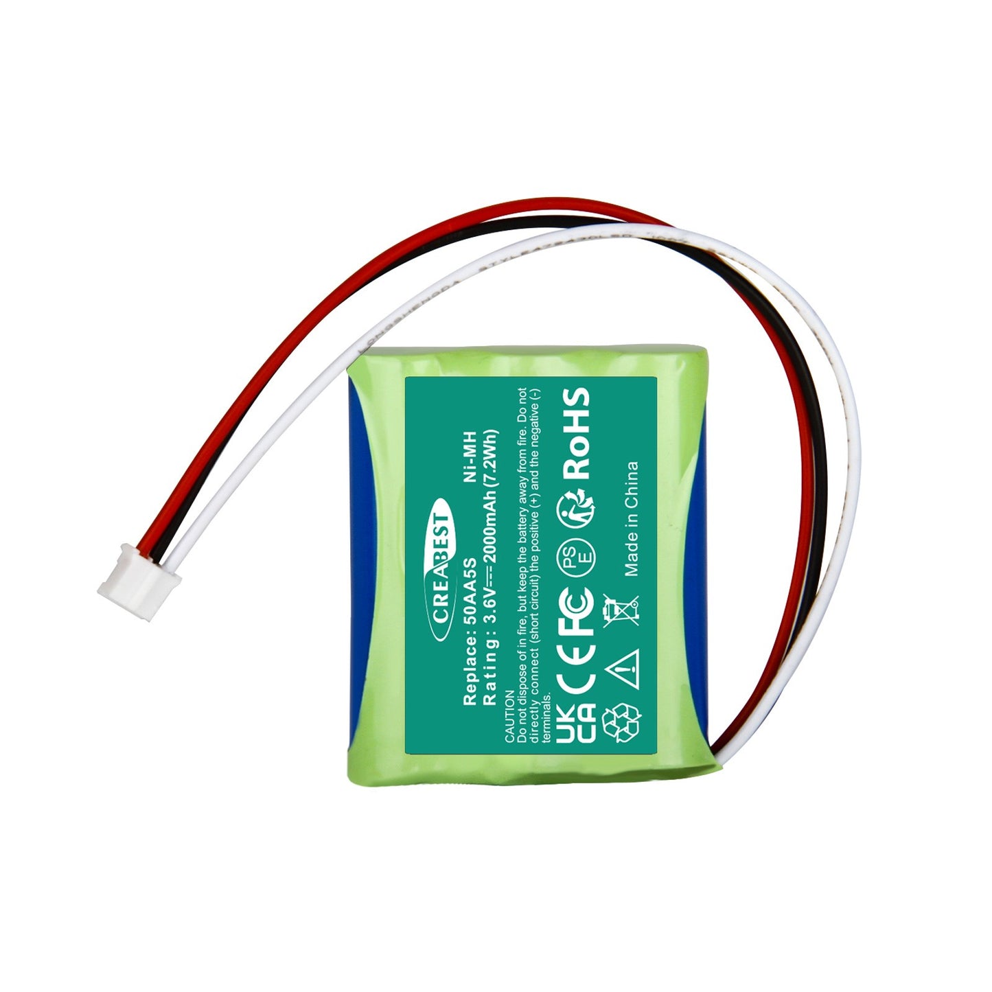 3.6V 2000mAh Ni-MH Ersatzakku für Tonies Toniebox Musicbox Soundbox 50AA5S