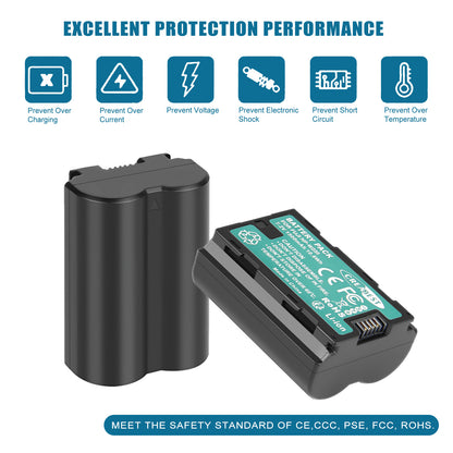 2x NP-W235 Akku + Doppel-Ladegerät für Fujifilm GFX 100S 50S II X-H2S X-T5 XT4 X-T4