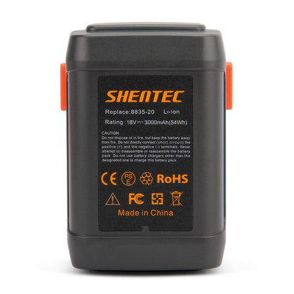SHENTEC 3000mAh 18V Li-Ion-Akku für Gardena ERGOCUT 48 LI 8878 8839 8835-20 8835-U