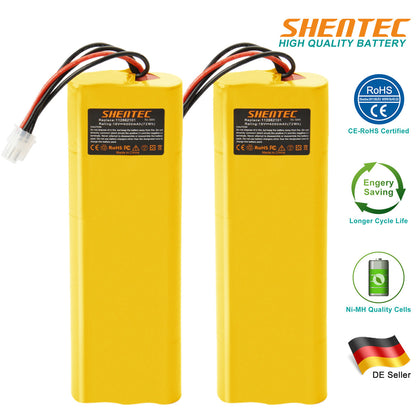 SHENTEC 2x 4000mAh 18V Ni-MH Akku für Husqvarna Automobil 210C 220AC 230ACX G2 2004-2006