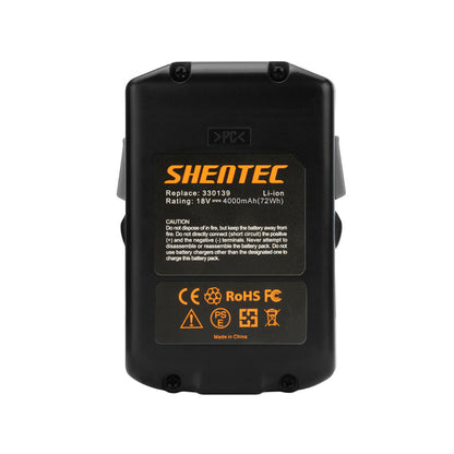 SHENTEC 18V 4000mAh Li-ion Ersatzakku Für Hitachi 330067 330068 330139 BSL1825 BSL1815X